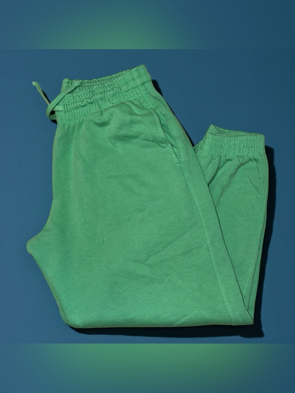 Green Women's Drawstring Jogger Pants